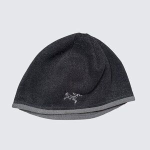Vintage Arc'teryx Black Grey Beanie Winter Hat Cap One Size - Gorpcore / Skiing